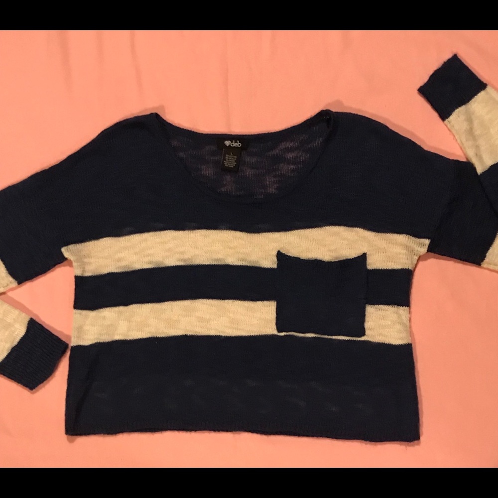 Deb Blue/Cream Sweater- Size L